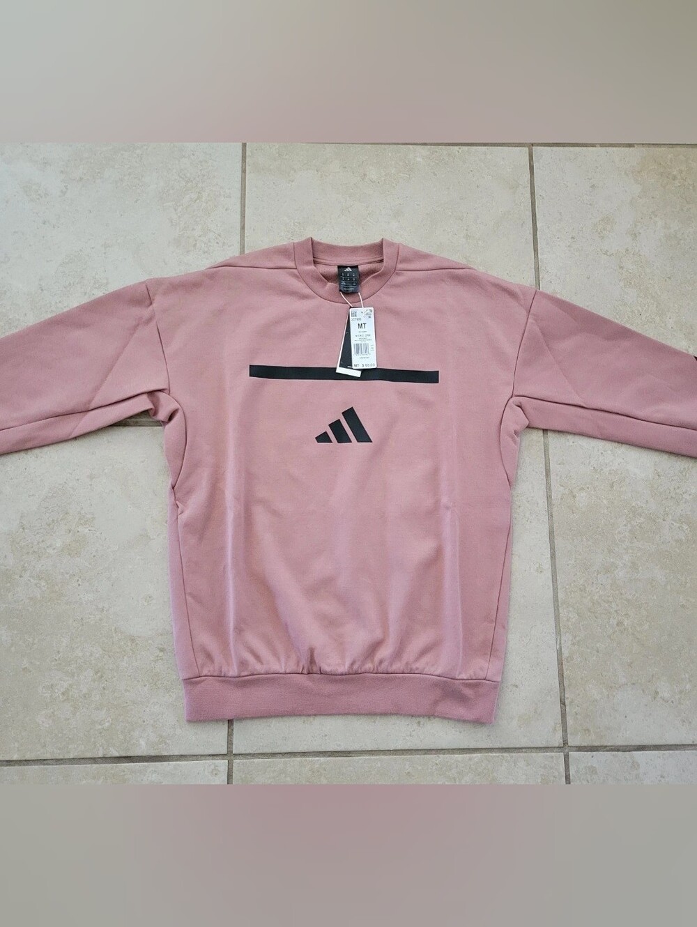 Adidas Men's Size MT Medium Tall Z.n.e. Sweater Sweatshirt Warm Clay Pink